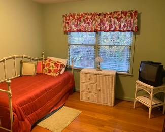 Antique trundle with 2 mattresses: $250