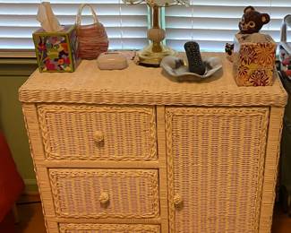 wicker dresser