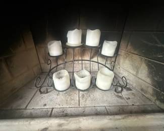 Fireplace candelabra