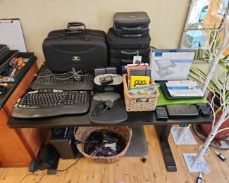 Office items, standing desk