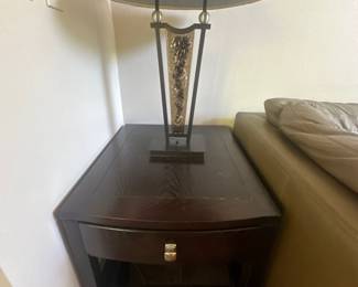 Side table and lamp
