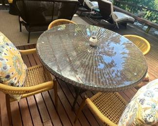 Patio table set