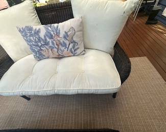 Patio love seat