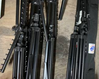 Adjustable clothing racks and tire racks