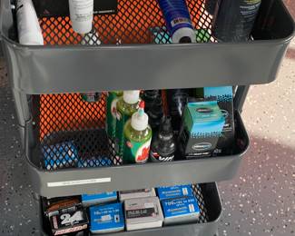 Bicycle items and rolling cart/rack