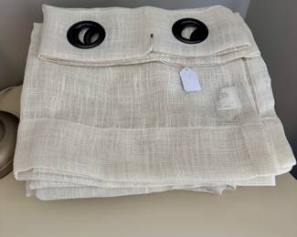 Four curtain panels 81”L