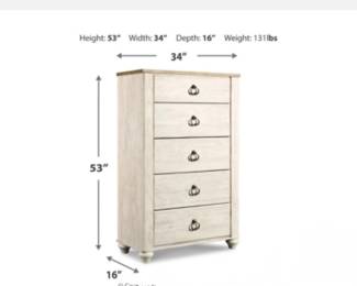 Brand new Ashley signature dresser