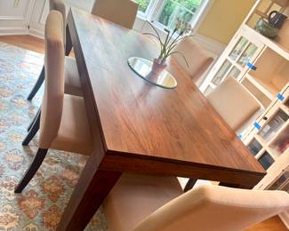 West Elm Carroll Farm Dining Table 66” x 36” x 30” H. No extensions or leaves comfortably seat six