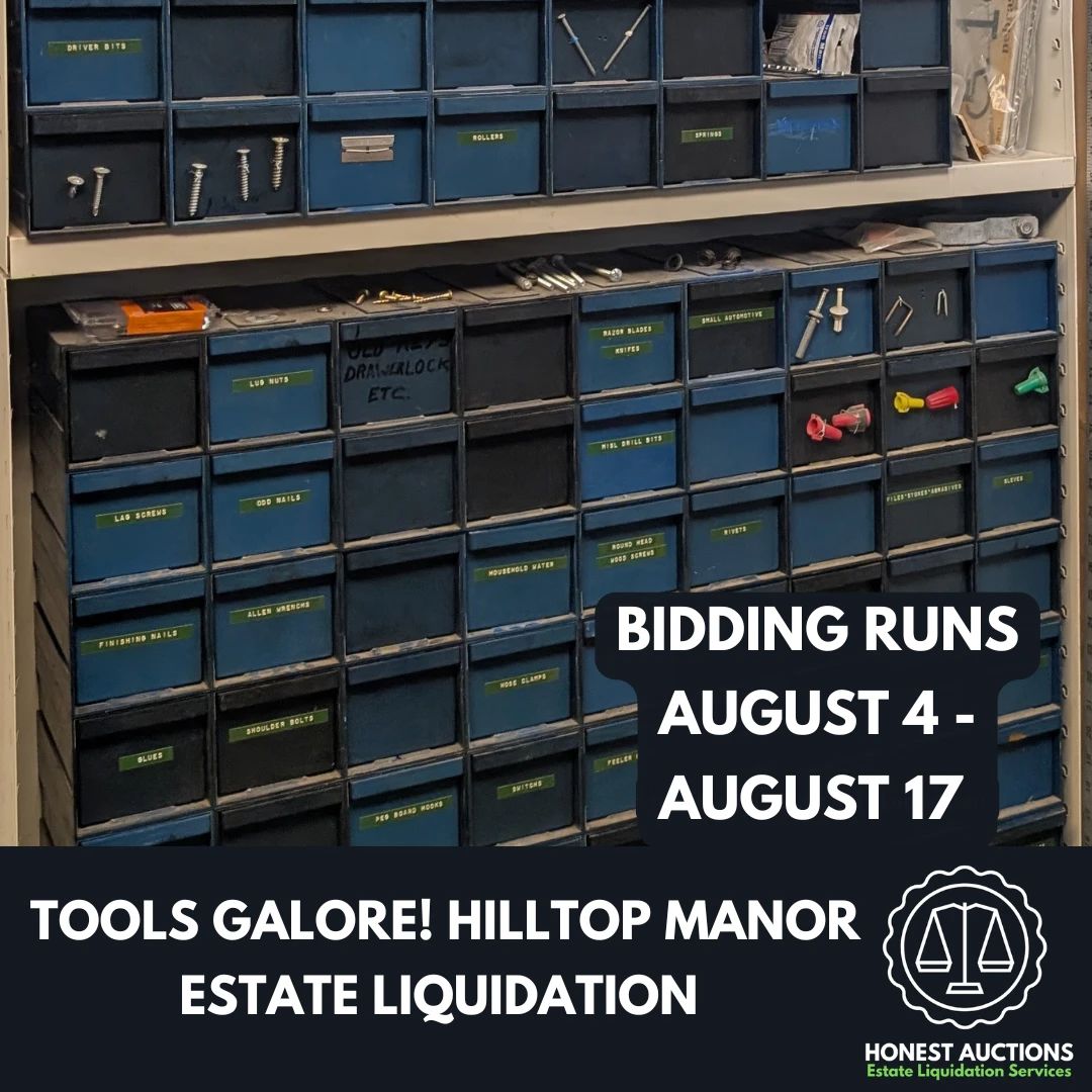Bid at honest.auctions.hibid.com beginning August 4th at 6 pm. Lots begin to close August 17th at 6 pm. Auction Pick Up is Wednesday, August 20th 12-5 pm. Winning bidders will be notified of pick up address.