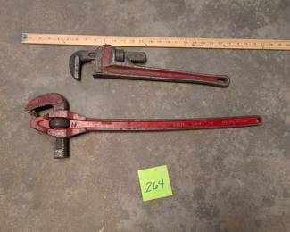 Vintage Heavy Duty Pipe Wrenches