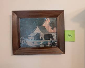 Vintage "Memories" Farm Artwork Paul Detlefsen