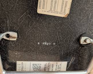 Underside of chair