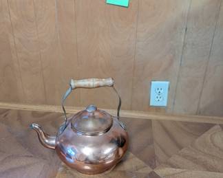 Vintage Copper Tea Kettle