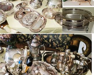 Silver plate serving items - NO Sterling
