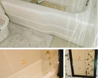 Cast iron Tubs - 2 available. Pedestal Sink 