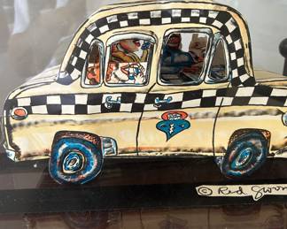 Red Grooms Yellow Taxi 3D 