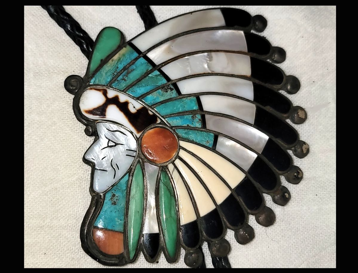 Bennett Bolo attributed to Ralph Quam; Measures 3 1/2 Inches-Very Large