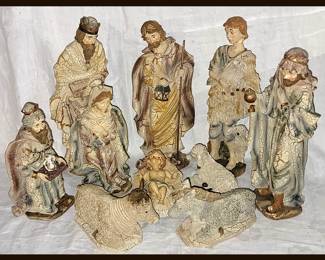 Vintage Nativity Set