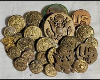 Vintage Military Buttons