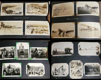 Airplane Views of Honolulu, Football Team and Wheeler Field Photos Part of the Aloha Honolulu Memory Book
