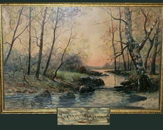 Raphael Senseman Signed Watercolor