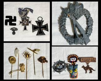German Military Pcs and More including a WWII German Army Infantry Assault Badge