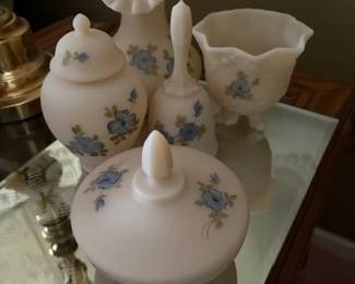 Fenton Blue Flower pattern