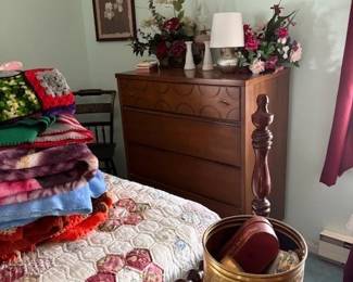 Mid Century Tall Basset Dresser