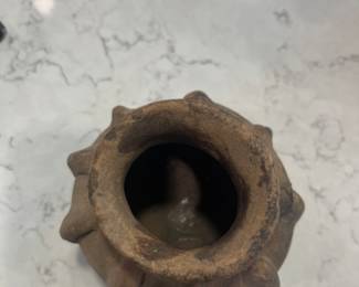 Ribbed vessel. Dated 100 BC -300 AD. Pre-Columbian, Central America.