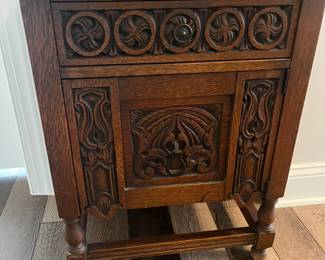 Antique chamber pot cabinet