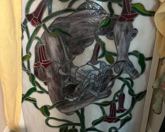 Hand made stained glass window