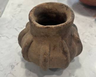 Ribbed vessel. Dated 100 BC -300 AD. Pre-Columbian, Central America.