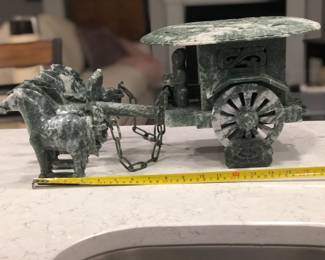 Jade horse and carriage