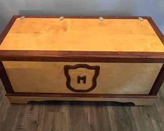 Large Wood Storage Chest