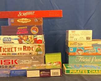 Large Lot of Board Games Some Vintage