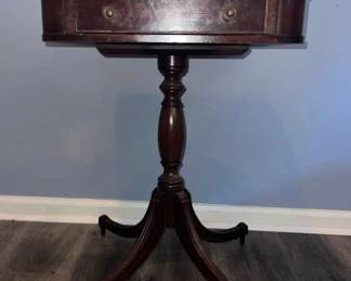 Vintage Square Wood Accent Table 