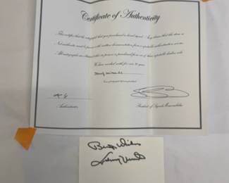 Johnny Unitas Autograph 
