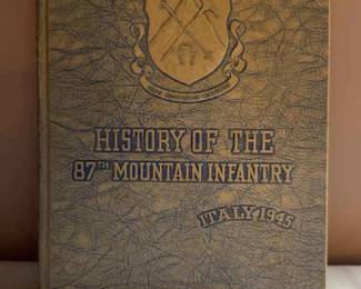History Of The 87th Mountain Infantry Signed