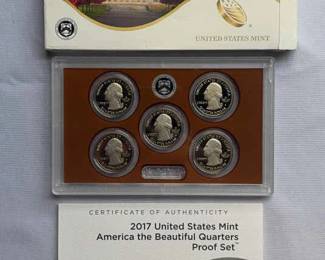 2017 United States Mint America, The Beautiful Quarters Proof Set