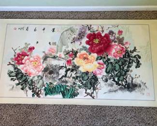 Vintage Japanese Scroll Wallhanging