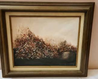  The Garden Painting by Geneva Metcalf