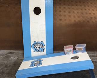2 Carolina Tar Heels Cornhole Boards Corn Toss Bean Bags