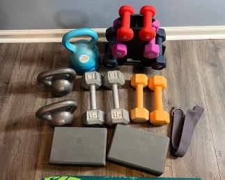Free Weights, Floor Mat Foam Blocks