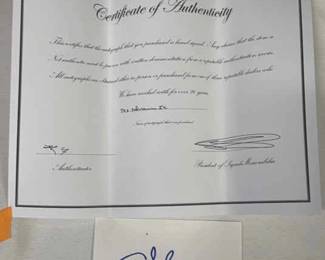 Tex Schramm Autograph 