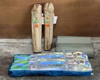 Camping Cots, Pads Chairs