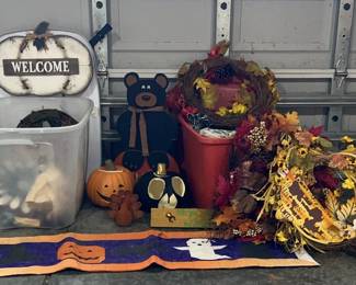 Mystery Lot Of Fall Holiday Decorations