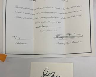John Madden Autograph