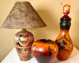 Native American Vases, Lamp
