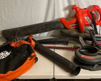 Electric Blower Vac & Hedge Trimmer