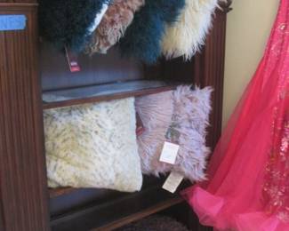 Many Faux-Style throw Pillows